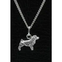 MOOYE ® - Collectie Zilveren Norfolk terrier ketting hanger - klein