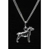 MOOYE ® - Collectie Zilveren Presa mallorquina ketting hanger - klein