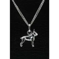 MOOYE ® - Collectie Zilveren Boston terrier ketting hanger - klein