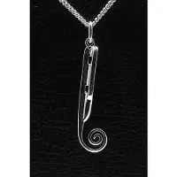 MOOYE ® - Collectie Zilveren Friese doorloper ketting hanger - groot