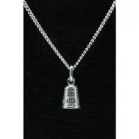 MOOYE ® - Collectie Zilveren Vingerhoed ketting hanger - groot