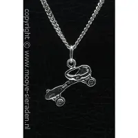 MOOYE ® - Collectie Zilveren Kinder rolschaats ketting hanger