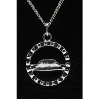 MOOYE ® - Collectie Zilveren Vrachtwagen stuur ketting hanger