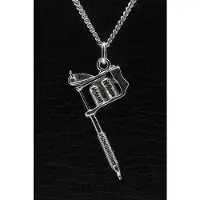 MOOYE ® - Collectie Zilveren Tatoeage spuit ketting hanger
