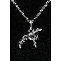 MOOYE ® - Collectie Zilveren Beauceron ketting hanger - oren ongecoupeerd - klein