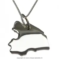 MOOYE ® - Collectie Zilveren Provincie Drenthe ketting hanger