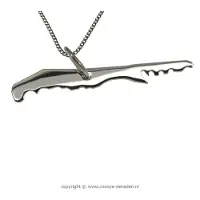 MOOYE ® - Collectie Zilveren Waddeneiland Terschelling ketting hanger