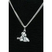 MOOYE ® - Collectie Zilveren Hondje lig ketting hanger