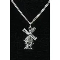 MOOYE ® - Collectie Zilveren Molen ketting hanger - groot
