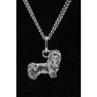 MOOYE ® - Collectie Zilveren Yorkshire terrier - huismodel ketting hanger - klein