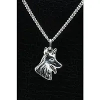 MOOYE ® - Collectie Zilveren Herdershond ketting hanger - kop