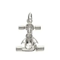 MOOYE ® - Collectie Zilveren Kartauto kettinghanger