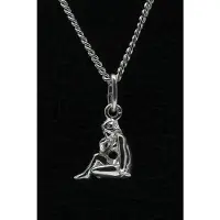 MOOYE ® - Collectie Zilveren Sterrenbeeld Maagd ketting hanger - klein