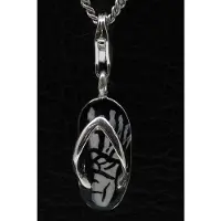 MOOYE ® - Collectie Zilveren Teenslipper skeletzool hanger n bedel