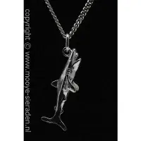 MOOYE ® - Collectie Zilveren Haai ketting hanger