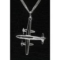 MOOYE ® - Collectie Zilveren Propeller vliegtuig ketting hanger