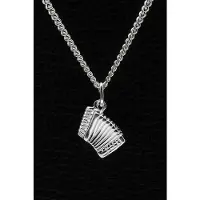 MOOYE ® - Collectie Zilveren Accordeon ketting hanger