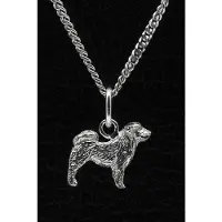 MOOYE ® - Collectie Zilveren Tibetaanse spaniel ketting hanger - klein