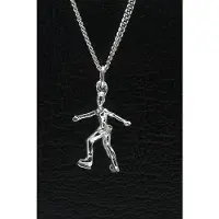 MOOYE ® - Collectie Zilveren IJsdanseres middel ketting hanger