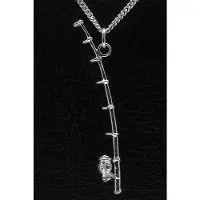 MOOYE ® - Collectie Zilveren Werphengel met molen ketting hanger
