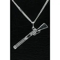 MOOYE ® - Collectie Zilveren Jachtgeweer ketting hanger