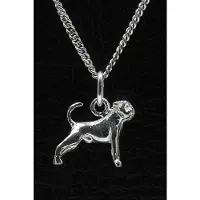 MOOYE ® - Collectie Zilveren Brabancon petit met staart ketting hanger - klein