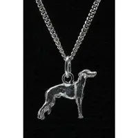 MOOYE ® - Collectie Zilveren Whippet ketting hanger - klein