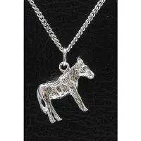 MOOYE ® - Collectie Zilveren Ezel massief ketting hanger
