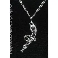MOOYE ® - Collectie Zilveren Pistool antiek Spaans ketting hanger