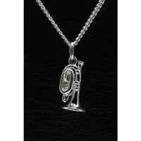 MOOYE ® - Collectie Zilveren Cornet ketting hanger