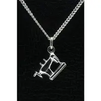MOOYE ® - Collectie Zilveren Naaimachine ketting hanger