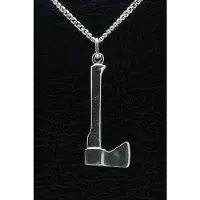 MOOYE ® - Collectie Zilveren Bijl ketting hanger - groot