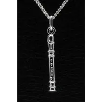 MOOYE ® - Collectie Zilveren Blokfluit ketting hanger