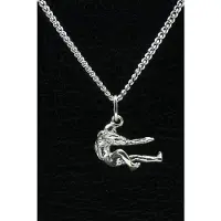 MOOYE ® - Collectie Zilveren Touwtrekker ketting hanger - 2