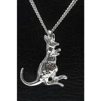 MOOYE ® - Collectie Zilveren Kangoeroe 2 ketting hanger