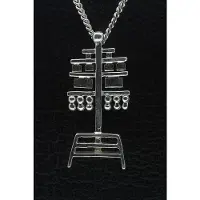 MOOYE ® - Collectie Zilveren Kaats scorebord ketting hanger