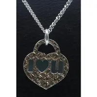 MOOYE ® - Collectie Zilveren Hart I Love You ketting hanger