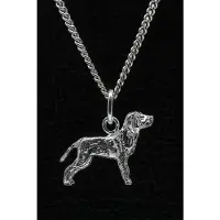 MOOYE ® - Collectie Zilveren Bracco italiano staart ketting hanger - klein