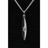 MOOYE ® - Collectie Zilveren Kano ketting hanger