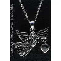 MOOYE ® - Collectie Zilveren Angel of hope ketting hanger