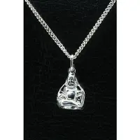 MOOYE ® - Collectie Zilveren Boeddha ketting hanger - middel