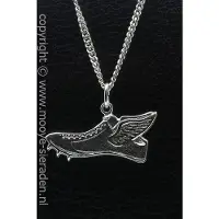 MOOYE ® - Collectie Zilveren Sportschoen met spikes ketting hanger