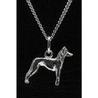MOOYE ® - Collectie Zilveren Mexikaanse naakthond ketting hanger - klein