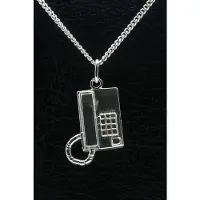 MOOYE ® - Collectie Zilveren Telefoontoestel ketting hanger