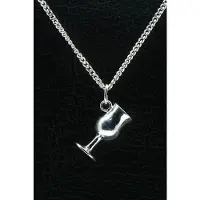 MOOYE ® - Collectie Zilveren Wijnglas ketting hanger