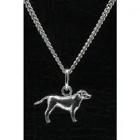 MOOYE ® - Collectie Zilveren Entlebucher sennenhond met staart ketting hanger - klein