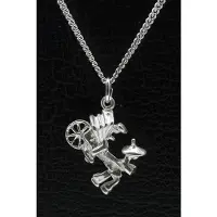 MOOYE ® - Collectie Zilveren Riksja ketting hanger