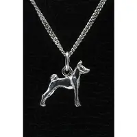 MOOYE ® - Collectie Zilveren Basenji ketting hanger - klein