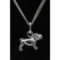 MOOYE ® - Collectie Zilveren Bulldog Engelse ketting hanger - klein