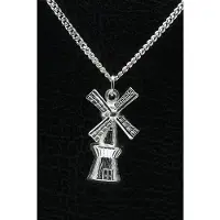 MOOYE ® - Collectie Zilveren Stellingmolen ketting hanger